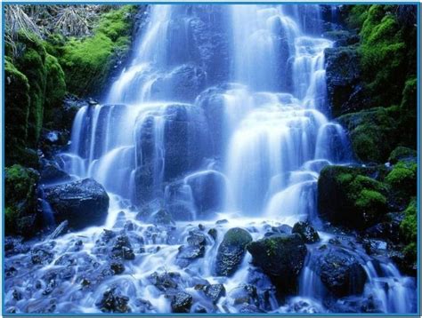 Free Download Mountain Waterfall 3d Screensaver And Animated Wallpaper