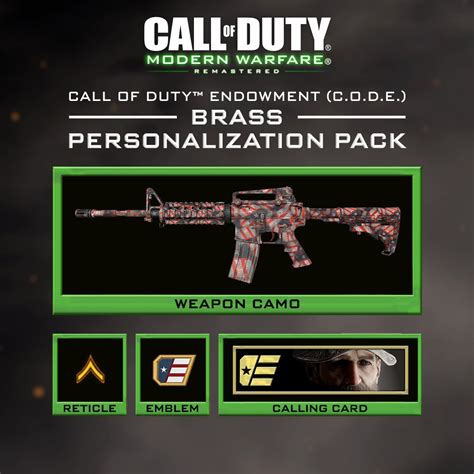 We did not find results for: CODE Brass Personalization Pack available now in MWR, all ...