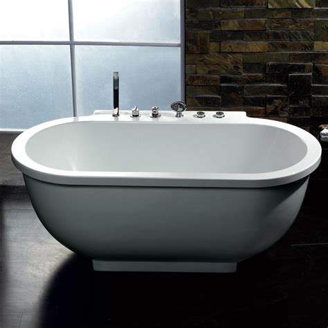Ariel Am128jdclz Free Standing 6 Ft Jetted Whirlpool Bath Tub At