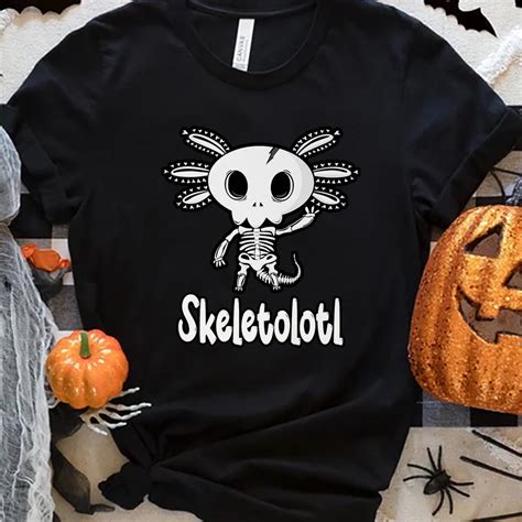 Skeletolotl Axolotl Halloween Shirt Fantasywears