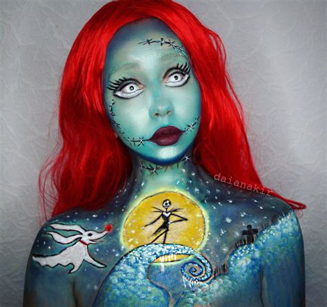 The Nightmare Before Christmas Sfx Makeup Body Paint Art Fantasy Makeup