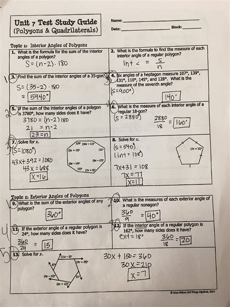 Wilson all things algebra 2013 answers proving triangles congruent work. Gina Wilson All Things Algebra 2014 Unit 6 Answer Key + My ...