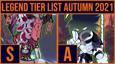 Brawlhalla Legend Tier List Autumn 2021 Youtube