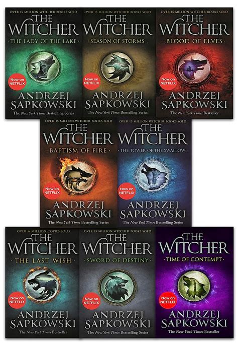 Andrzej Sapkowski Witcher Series Collection Books Set Last Wish Sword Of Destiny Blood Of