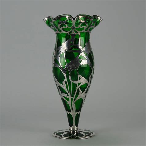 Art Nouveau Vase By The Alvin Glass Corporation