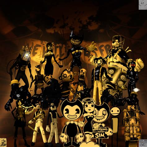 All The Characters Of Bendy And The Ink Machine By Creper64 On Deviantart