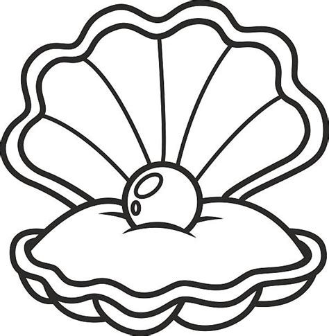 Seashell Clipart Black And White Free Download On Clipartmag