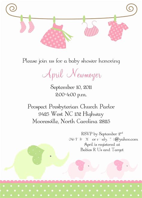 Walgreens Photo Baby Shower Invitations