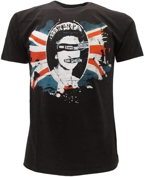 Sex Pistols T Shirt God Save The Queen T Shirt Punk Rock Offizielles Original Amazon De