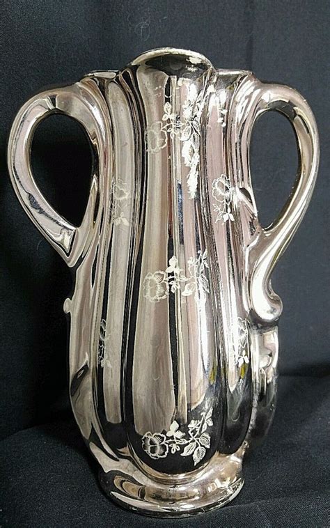 Located in east liverpool, oh. VINTAGE PEARL CHINA CO. HAND DECORATED 22 KT PLATINUM BUD ...