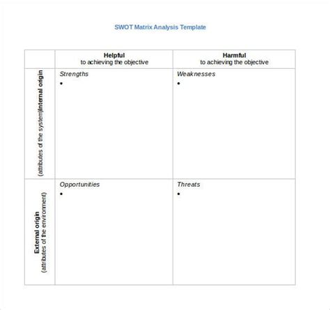 Here are the best swot analysis templates word that you can use for free. blank swot analysis template word free - Kanza