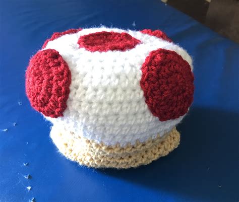 Crocheted Toad Mario Toddler Hat By Bennie