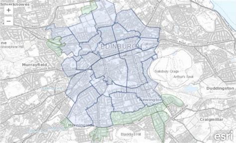 Edinburgh Parking Zones Map
