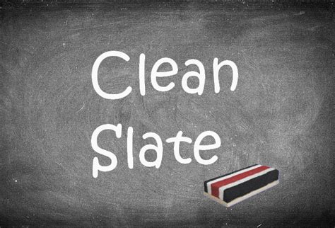Start The Year With A Clean Slate Thought Change