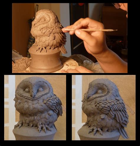 These animals look hard to sculpt but super easy to make. Pin by TedPlaying on Ted Playing work pottery owls ...