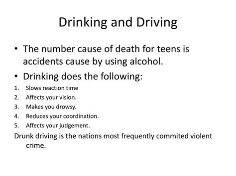 Ppt Teens And Alcohol Powerpoint Presentation Id3163409