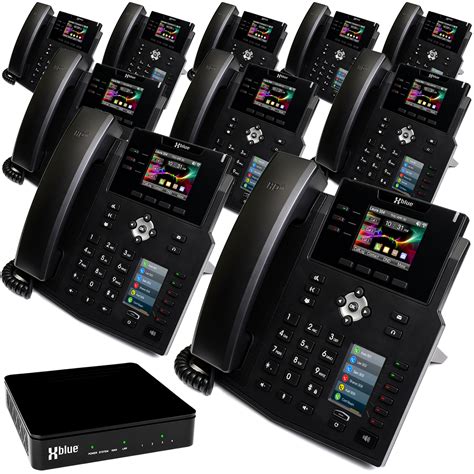 Qb1 Business Phone System W 10 Ip9g Voip Phones 4 Line