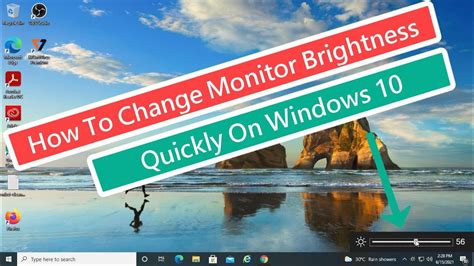 How To Change Monitor Brightness Quickly On Windows Youtube