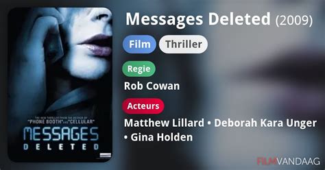 Messages Deleted Film 2009 Filmvandaagnl