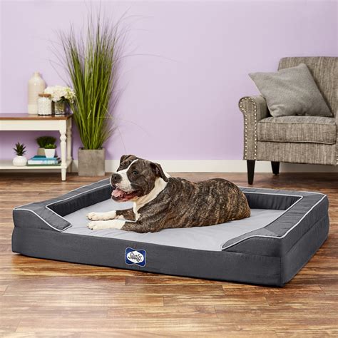 Sealy Lux Premium Orthopedic Dog Bed Grey X Large