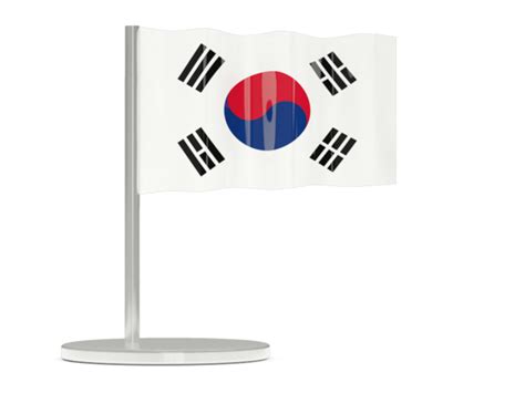 Flag Pin Illustration Of Flag Of South Korea