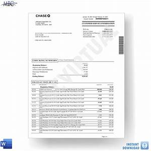 Chase Bank Statement Template Chase Business Complete Checking