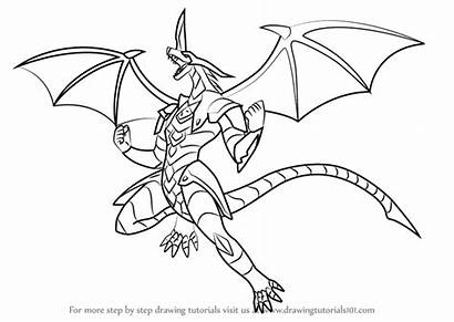 Bakugan Drago Draw Coloring Pages Battle Brawlers