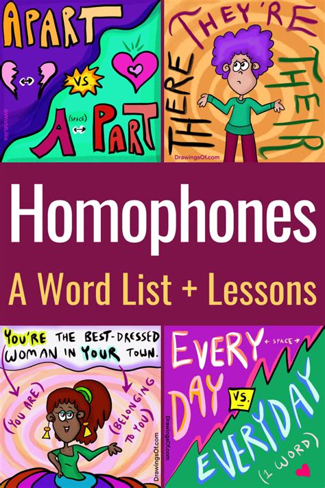 Great English Lesson Resource Common Homophones Examples And Word List