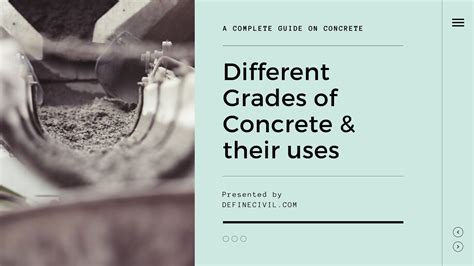 Different Grade Of Concrete And Their Uses Concrete Mix Ratio