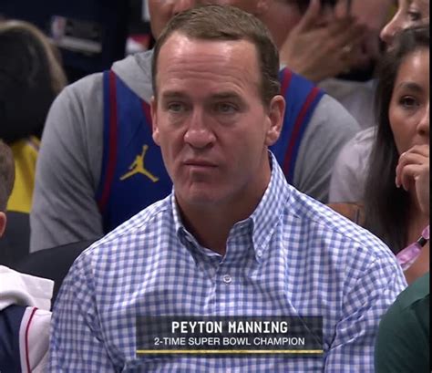 Look Peyton Manning Doesn T Look Happy At Lakers Nuggets Game The Spun