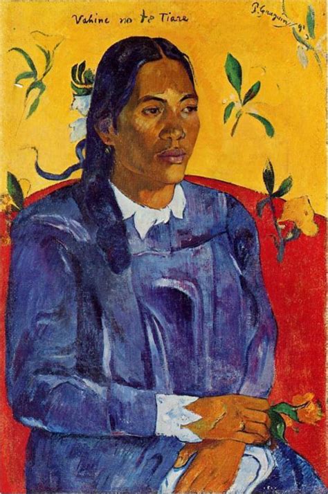 Woman With A Flower Paul Gauguin 1891 Totally History