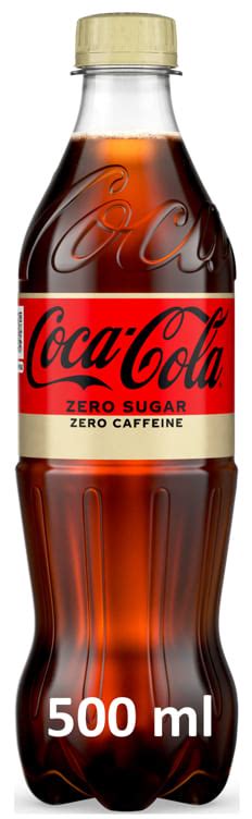 coca cola zero koffeinfri 0 5l flaske meny no