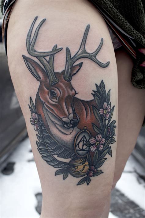 After all this time? always.#harrypotter #deathlyhallows #always ~also, always is spelt that way on purpose~. harry potter tattoo neo traditional deer flower bouquet ...