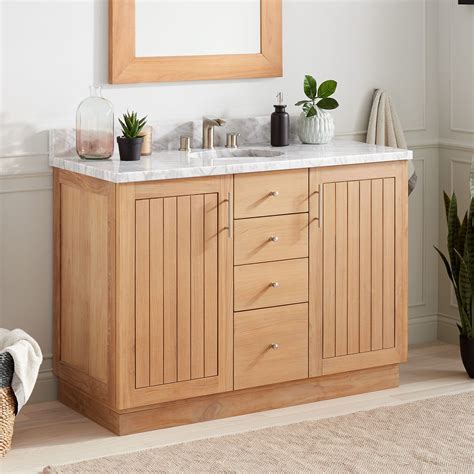 48 Montara Teak Vanity For Undermount Sink Natural Teak Bathroom