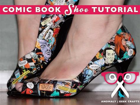Tutorial Geek Crafts Decoupaged Comic Book Shoes