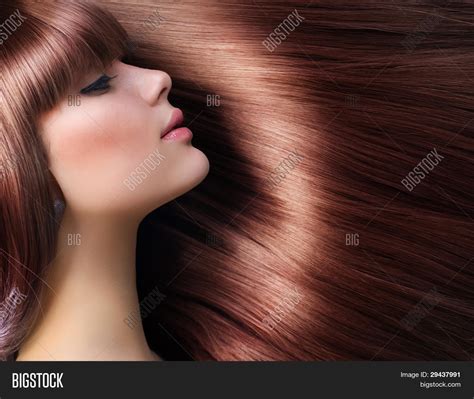 Brown Hair Beautiful Image And Photo Free Trial Bigstock