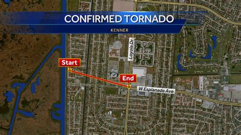 Nws Confirms Ef1 Tornado Touched Down In Kenner Monday Morning Kenner