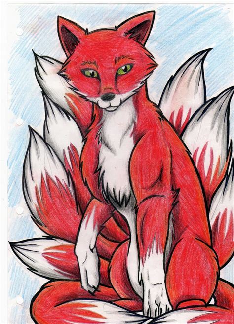 Nine Tailed Fox Drawing At Getdrawings Free Download