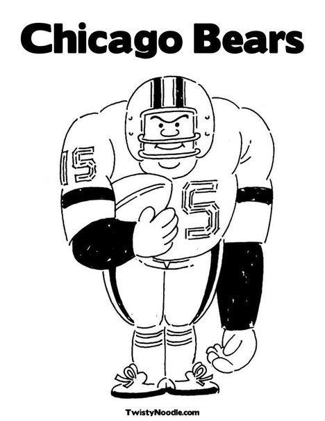 Chicago Bears Coloring Page | Football coloring pages, Bear coloring pages, Sports coloring pages