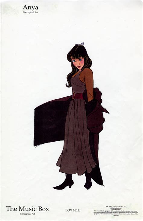 Early Anya Character Designs For Anastasia The World Of Non Disney