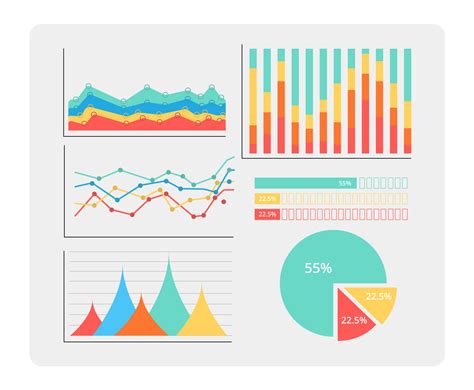 Colorful Chart Template Vector Vector Art And Graphics