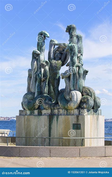 Bronze Statue Hercules And The Hydra Figure Of Mythological Hero