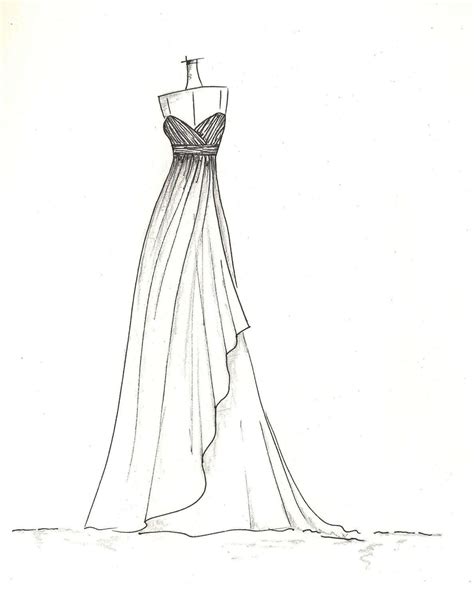 Dress Sketch Of Your Special Dress A Perfect T Dress Design