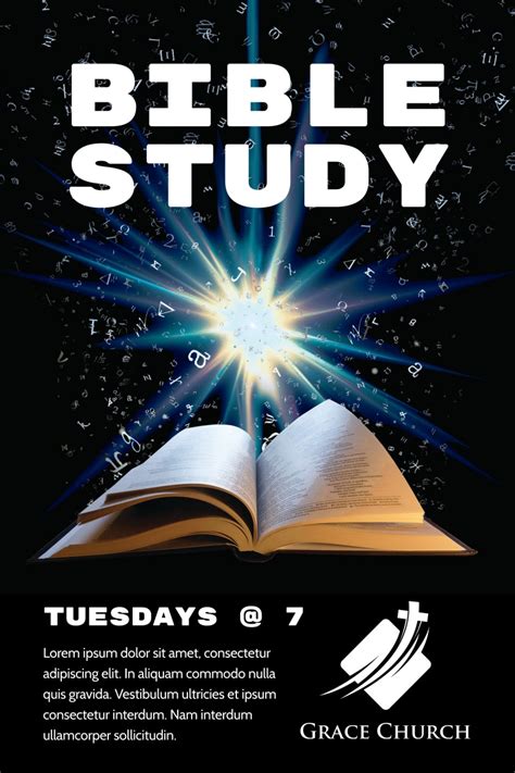 Bible Study Class Poster Template Mycreativeshop