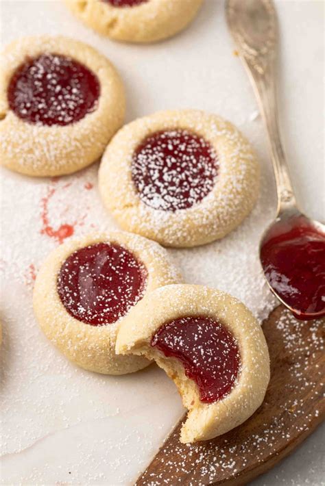 Almond Thumbprint Cookies With Jam Lifestyle Of A Foodie