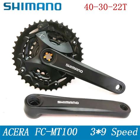 Shimano Acera Fc Mt100 Mtb Mtb Crankset Sprocket 22 32 40t Bicycle Crank Assembly Bicycle Parts