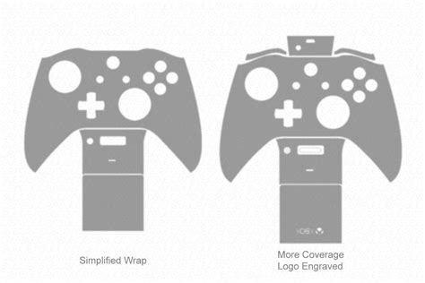 Microsoft Xbox One S Gaming Controller Vinyl Skin Vector Cut File