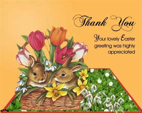 Thank You Easter Bunnies Free Thank You Ecards Greeting Cards 123