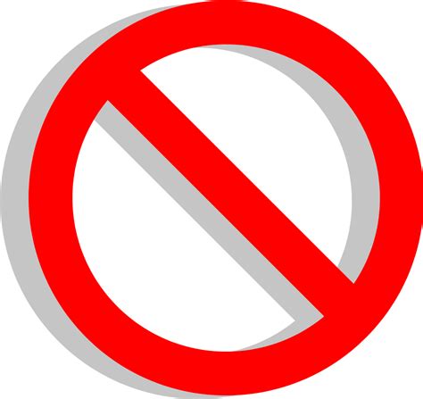 Download Clipart No Sign X Red Circle With Line With Transparent