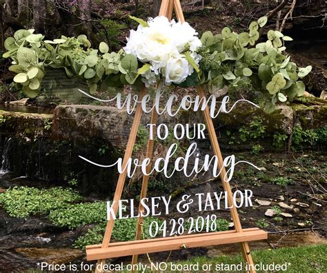 Custom Acrylic Wedding Sign Vinyl Font Agrohortipbacid